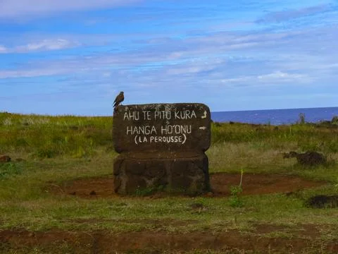 Orongo, the relevance of Easter Island. Foto stock