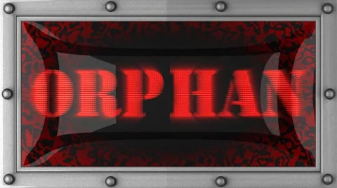 Orphan on led Stock Footage 8747871