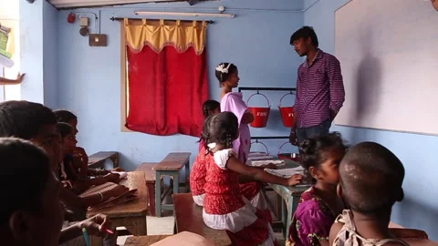 Orphaned Children Attend School India 