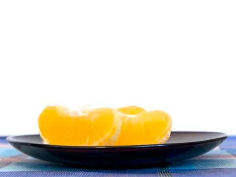 Orrange at Plate Stock Photos