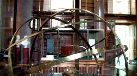 An orrery - a mechanical model of the solar system Stock Footage 11465958