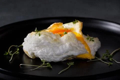 Orsini egg on a dish Stock Photos