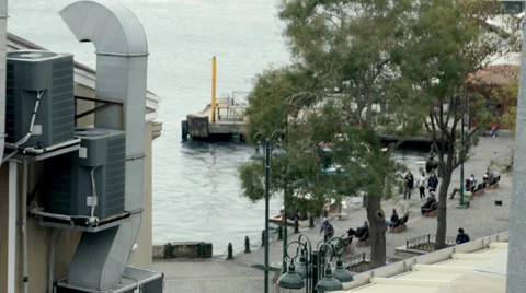 Ortakoy Docks Time Lapse Stock Footage 33634464