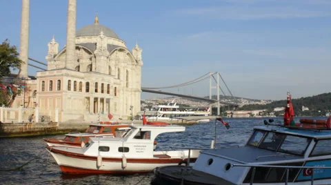 Ortakoy Mosque Stock Footage 57811650
