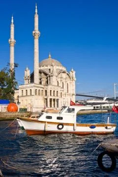 Ortakoy Mosque Stock Photos
