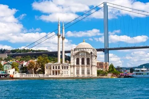 Ortakoy Mosque Stock Photos