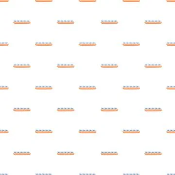 Orthodontic braces vector seamless pattern background for dental design Stock Illustration