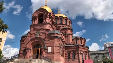Orthodox Cathedral Stock Footage 53469951