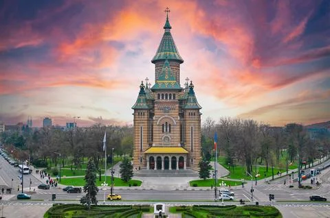 Orthodox Cathedral Timisoara Stock Photos