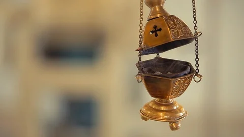 Orthodox censer closeup Stock Footage 86849633