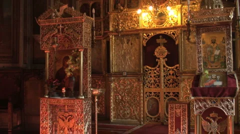 Orthodox Christian ritual Stock Footage