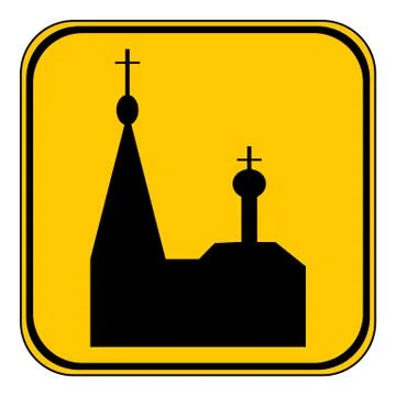 Orthodox church button. Stock Illustration