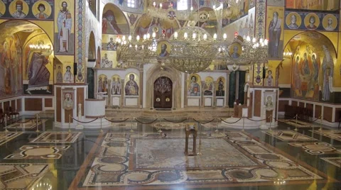 Orthodox church interior Vidéo 46811283