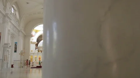 Orthodox church interior Stock Footage 70130945