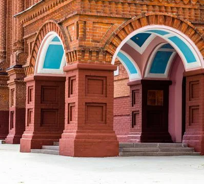 Orthodox complex of buildings in summer Stock Photos