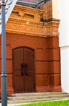Orthodox complex of buildings in summer Stock Photos