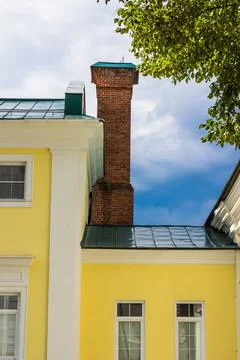 Orthodox complex of buildings in summer Stock Photos