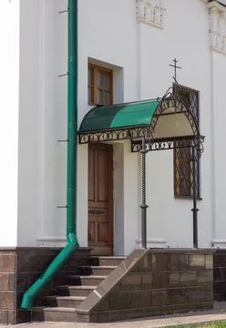Orthodox complex of buildings in summer Stock Photos