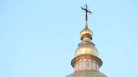 Orthodox Cross Stock Footage 37735143