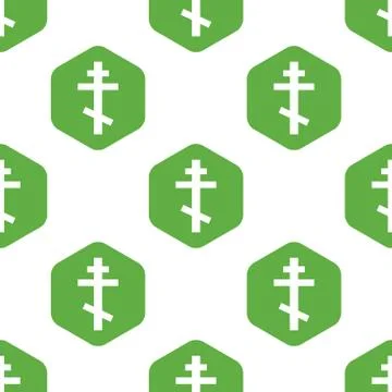 Orthodox cross pattern Stock Illustration