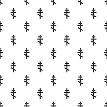 Orthodox cross pattern, simple style Stock Illustration