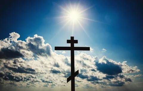 Orthodox cross Stock Photos