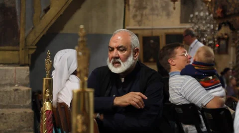 Orthodox deacon Stock Footage 32152591