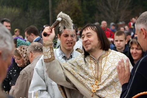 Orthodox easter celebration Stock Photos