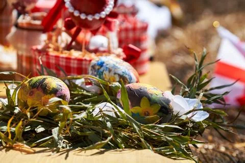 Orthodox Easter Decorations. Stock Photos