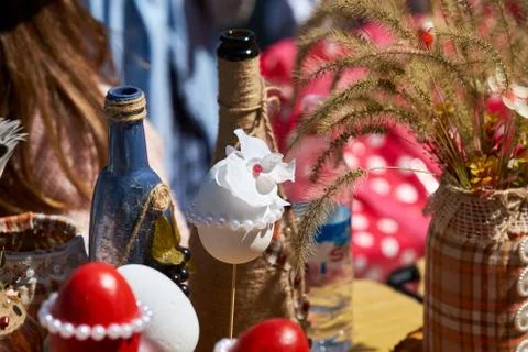 Orthodox Easter Decorations. Stock Photos