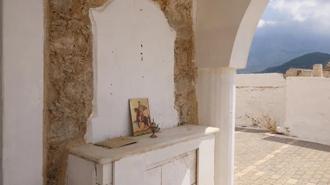 Orthodox icon and chalice Stock Footage 103680951