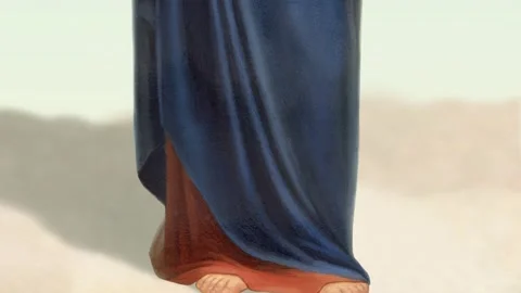 Orthodox icon Jesus Christ Stock Footage 145841985