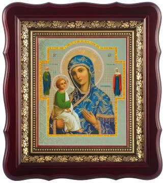 Orthodox icon of the Mother of God "Jerusalem" Stock Photos