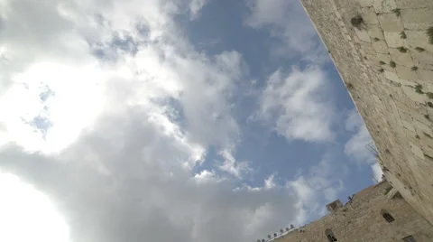 Orthodox jews praying in the Western Wall. Jerusalem. Israel Stock-Footage 48331663