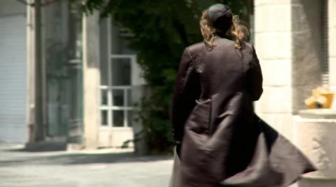 Orthodox Man in Jerusalem 2 Stock Footage 20145279