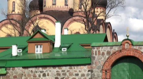 Orthodox Monastery Video stock 24577274