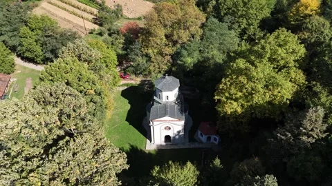 An orthodox monastery high in the mountain Stock Footage 293130025