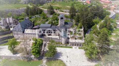 Orthodox Monastery of the Nativity of the Blessed Virgin Mary in Cetinje, Mon Stock Photos