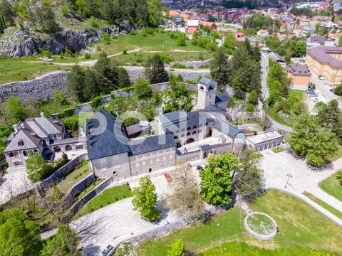 Orthodox Monastery of the Nativity of the Blessed Virgin Mary in Cetinje, Mon Stock Photos