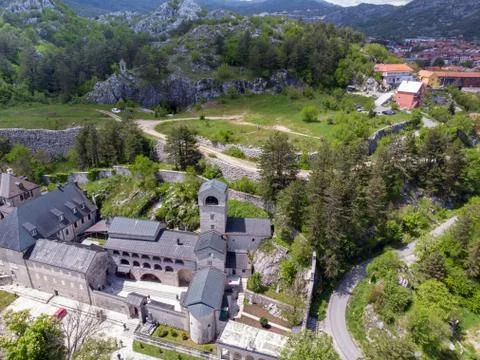 Orthodox Monastery of the Nativity of the Blessed Virgin Mary in Cetinje, Mon Stock Photos