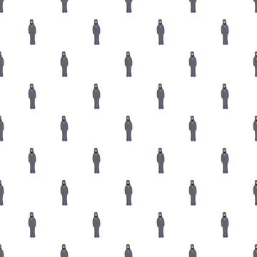 Orthodox monk figure seamless pattern vector background Ilustración de archivo