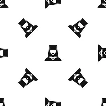 Orthodox priest pattern seamless black Stock Illustration
