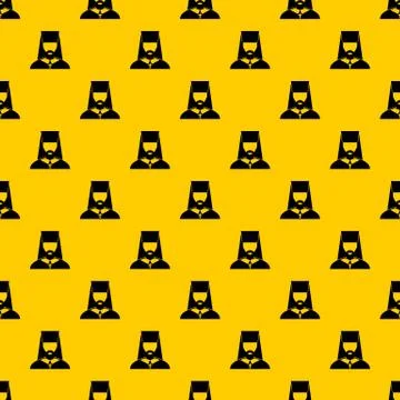 Orthodox priest pattern vector Stock Illustration