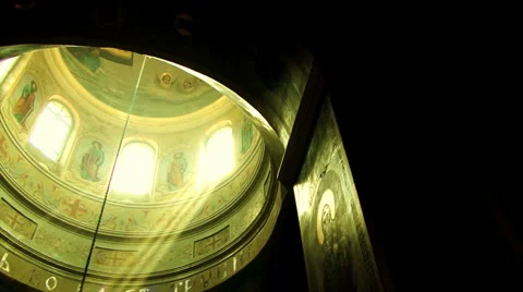 Orthodox Sun Rays Stock Footage 5826799