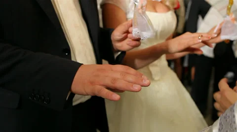 Orthodox wedding ceremony Stock Footage 30618273