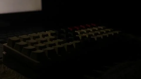 Ortholinear Mechanical Keyboard Stock Footage 316192278