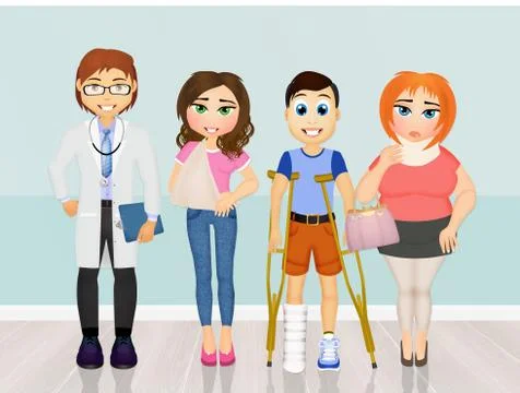 Orthopedic care Stock Illustration