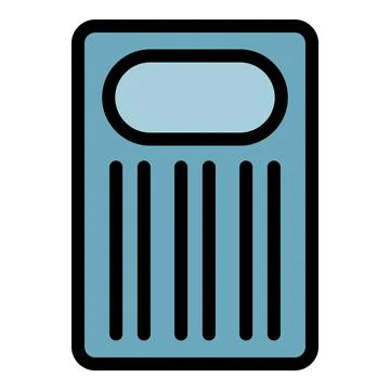 Orthopedic float bed icon color outline vector Illustrazione stock