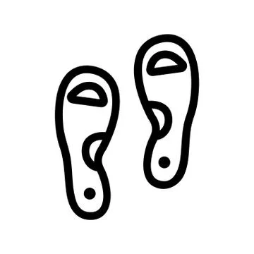 Orthopedic insole icon vector. Isolated contour symbol illustration Illustrazione stock
