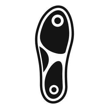 Orthopedic insole increasing comfort while walking Stock Illustration